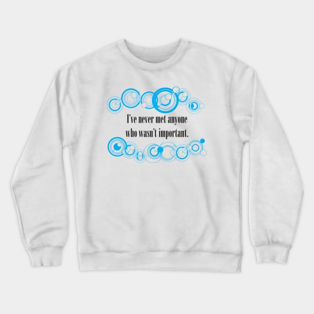 900 Years of Space and Time - Gallifreyan Crewneck Sweatshirt by MeliWho